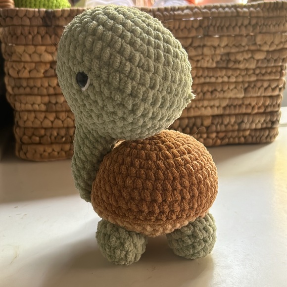 Handmade Crochet Turtle - Picture 3 of 10